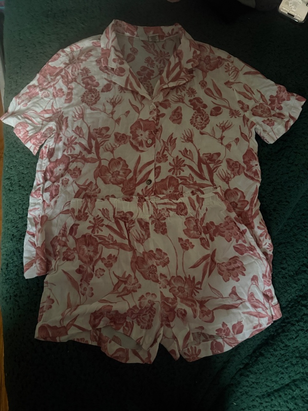 Joie Pink Floral Short Set